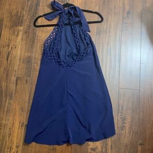 Navy blue lulus halter dress